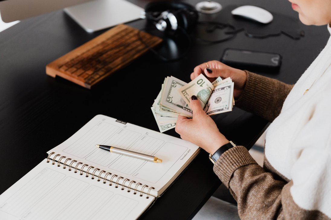 Accountant Counting Money